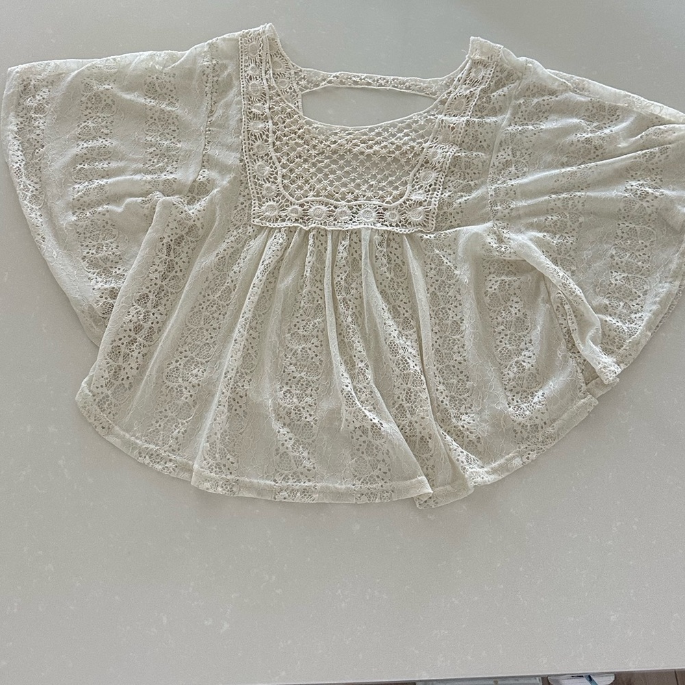 Retro Vivid Importers Lace Boho Blouse
